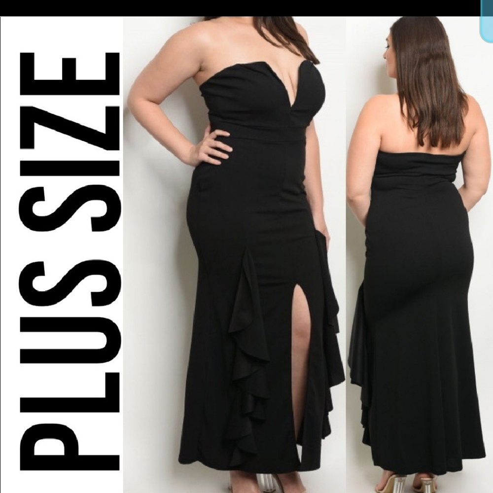 Plus size sleeveless maxi dress bnG¿